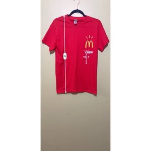 Cactus Jack x McDonald Crew Gildan Small Mens Tshirt Red